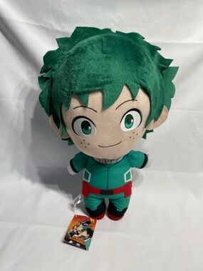 NWT Large 16” My Hero Academia Izuku Midoriya plush NEW W TAG